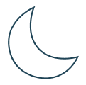 icon of a quarter moon